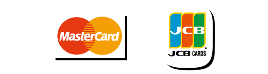 VISA、MasterCard、JCB